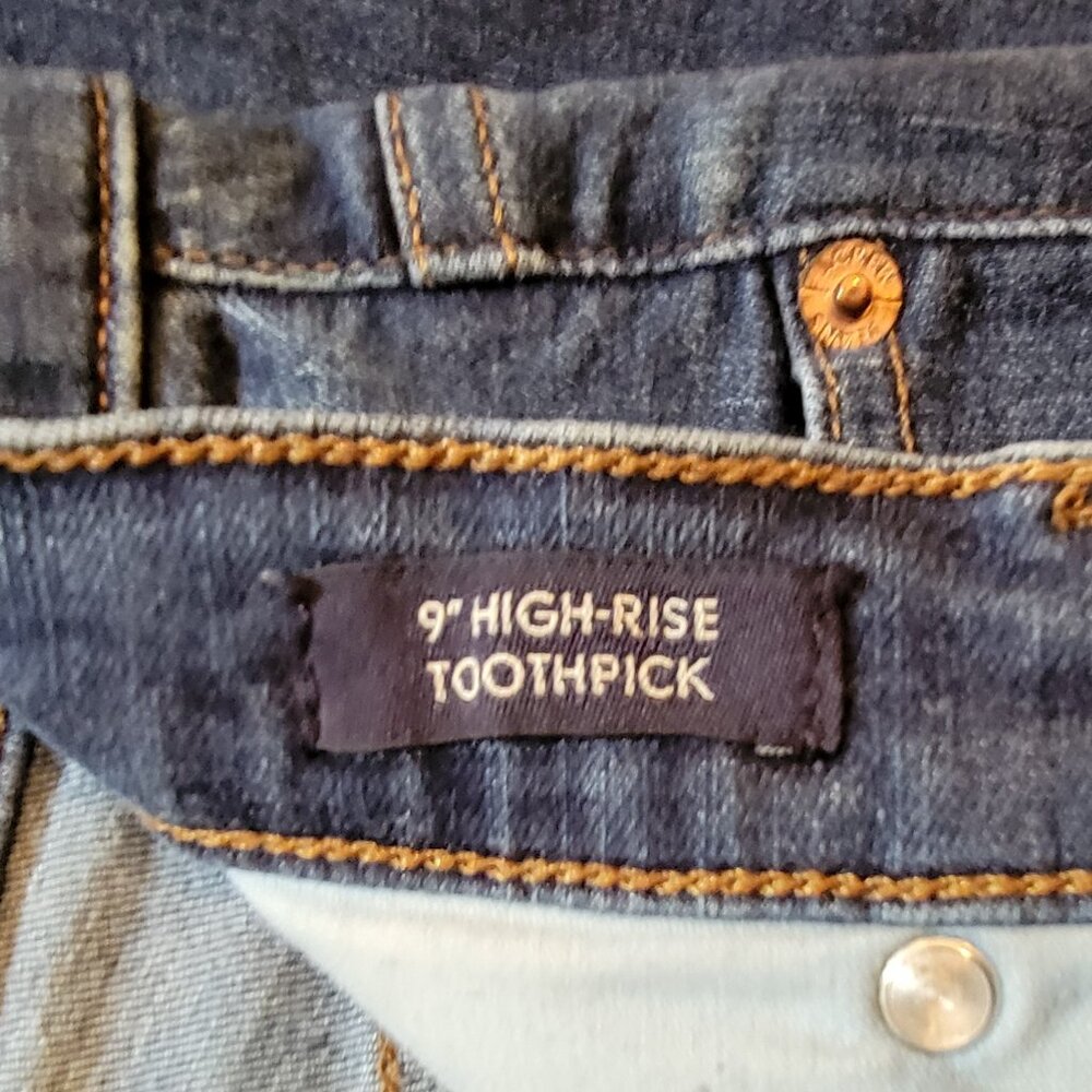 J. Crew 9" High-Rise Toothpick Stretch Denim Jeans - 29 (size 8) - Picture 6 of 9